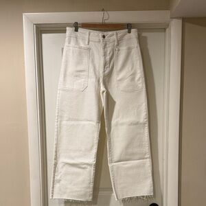 Just Black White Denim Pants